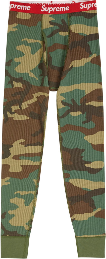 supreme camo thermal pants