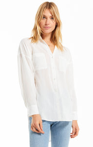 Lalo Gauze Button Up Top - New