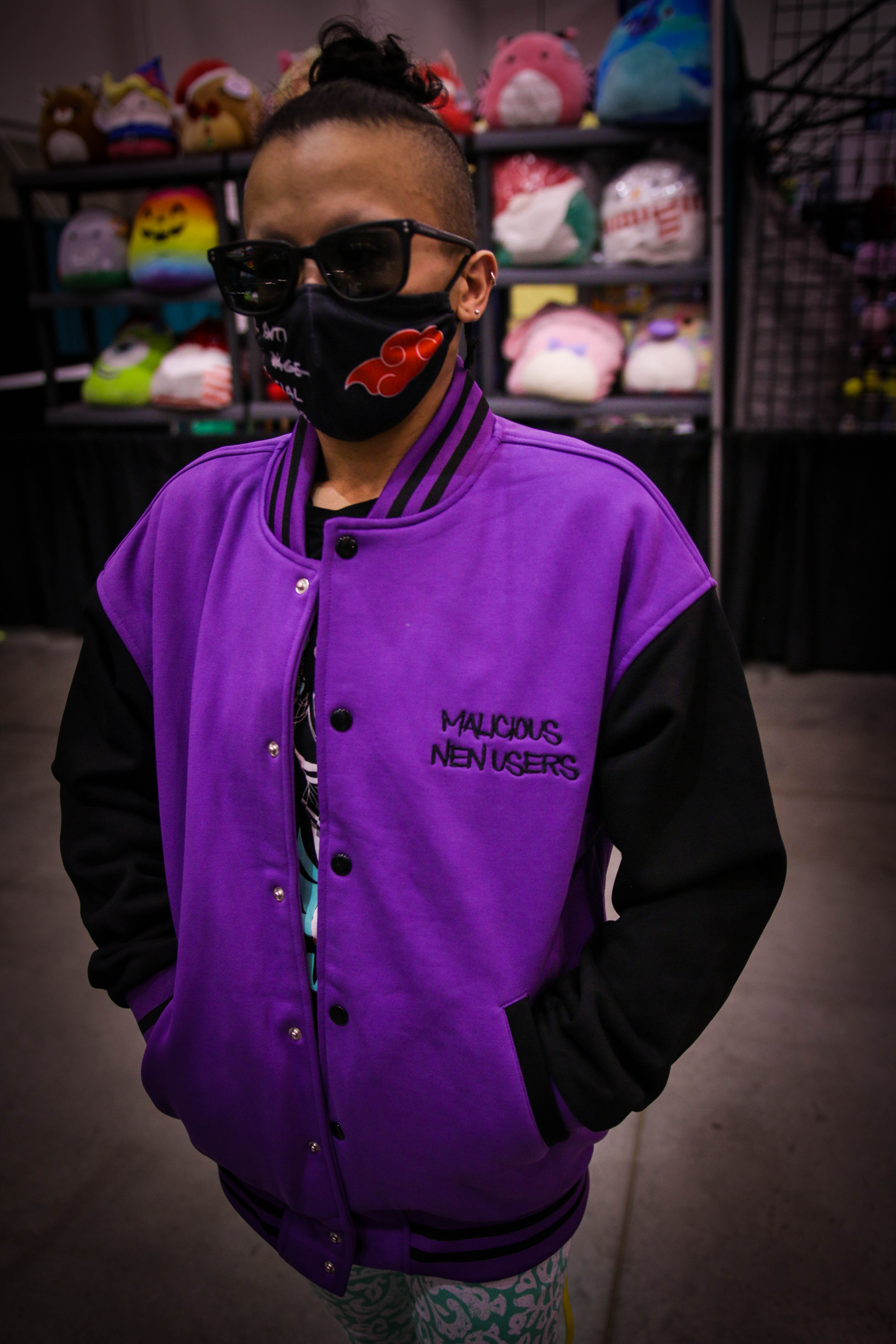 Malicious Nen Users Varsity Jacket – Closetgeekllc