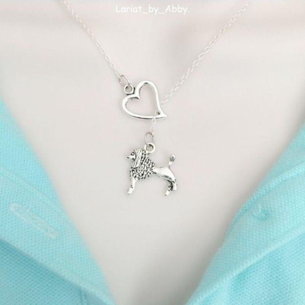 I Heart French Poodle Handcrafted Necklace Lariat Style. – xtc-jewelry