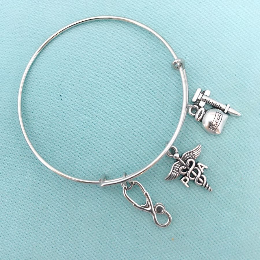 Medical Bracelet : PA Related Charms Expendable Bangle. – xtc-jewelry