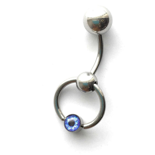 EVIL EYE Ball Door Knocker VCH Reversible Piercing Barbell. – xtc-jewelry