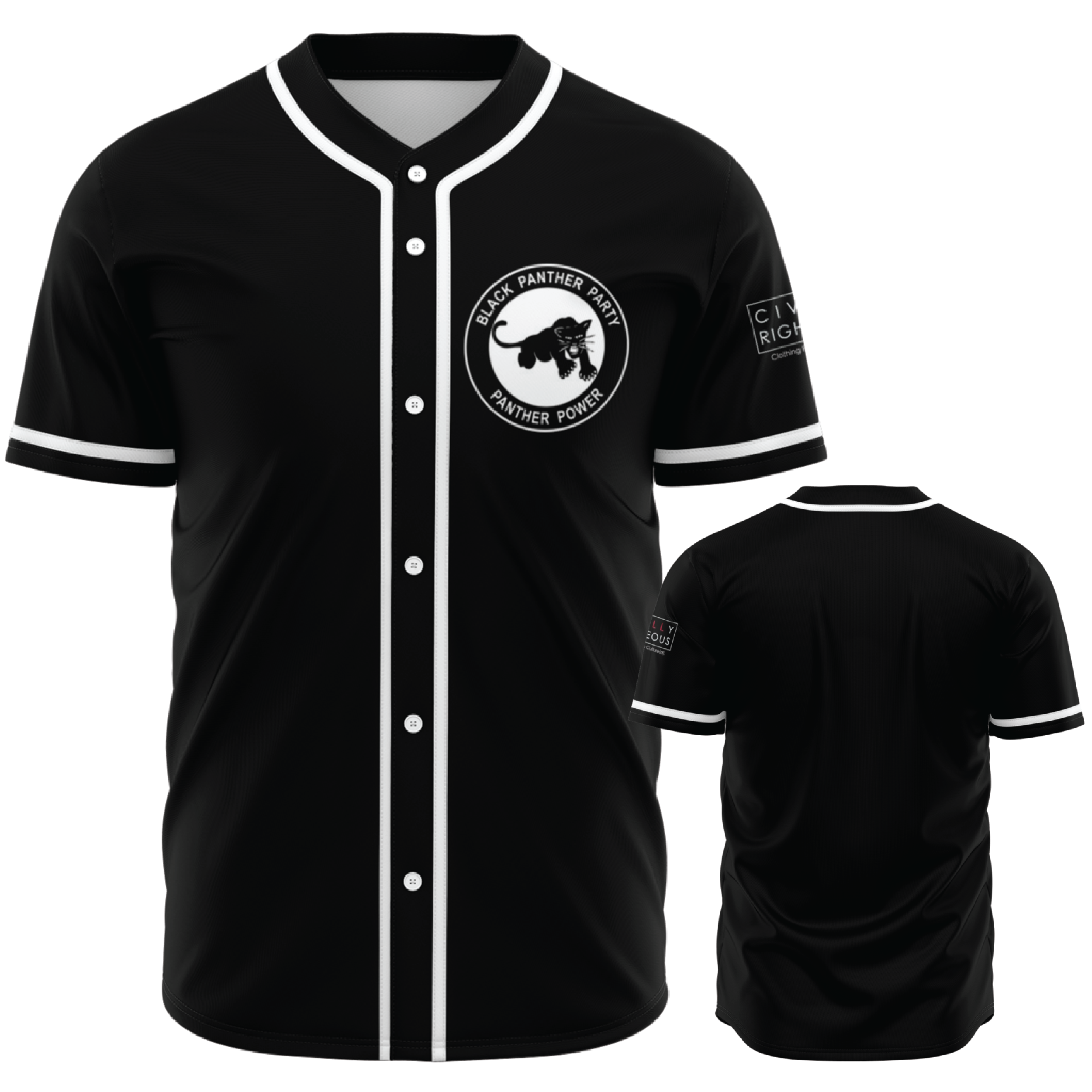 black panther baseball jersey