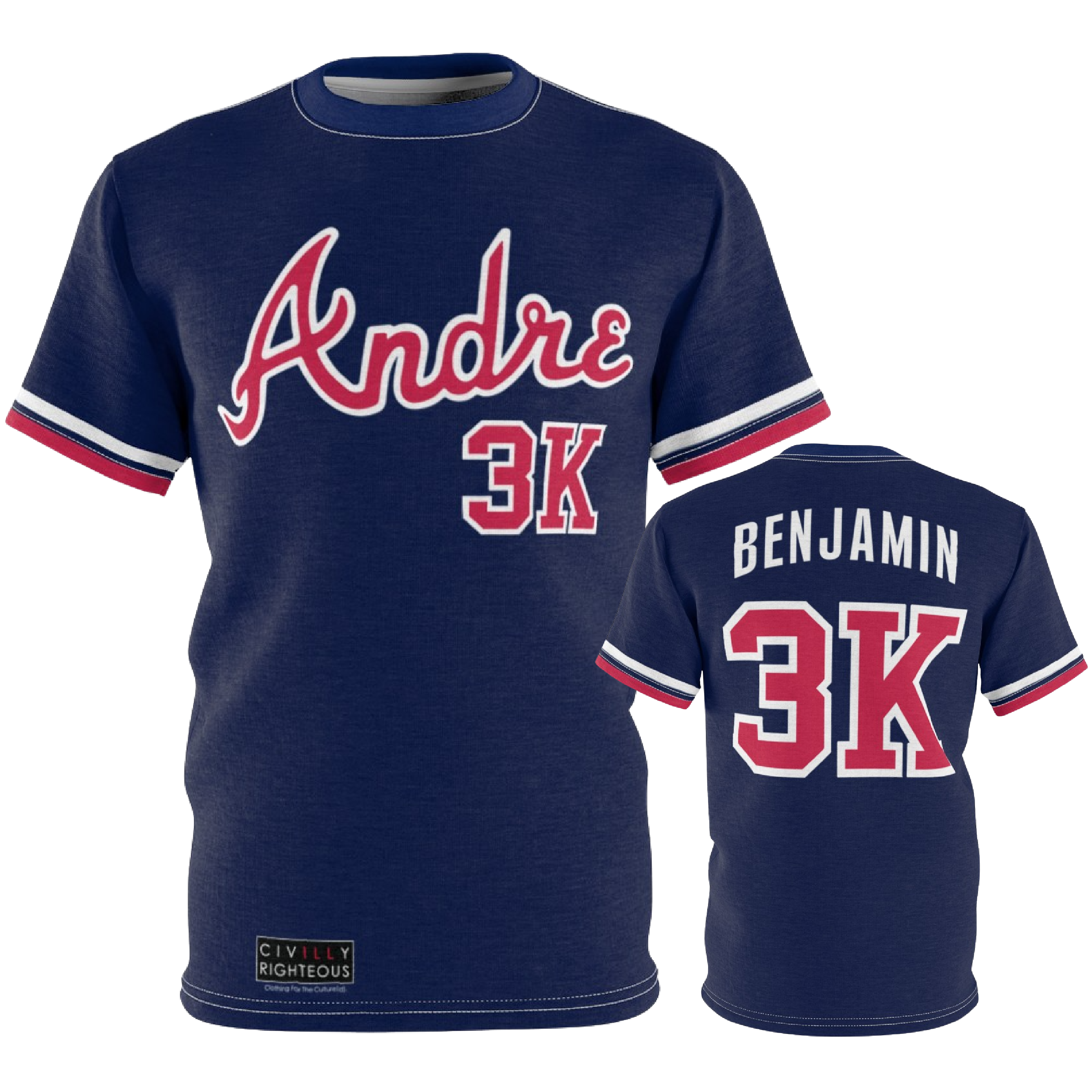Andre 3K - Outkast Andre 3000 Atlanta Braves Baseball Parody 90's - Jersey