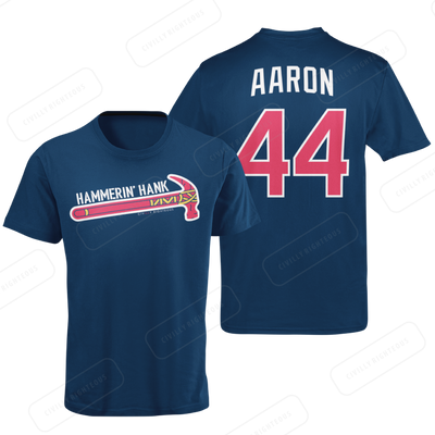 Vintage Hammerin Hank Aaron #44 Long-Sleeve T-Shirt T-Shirt