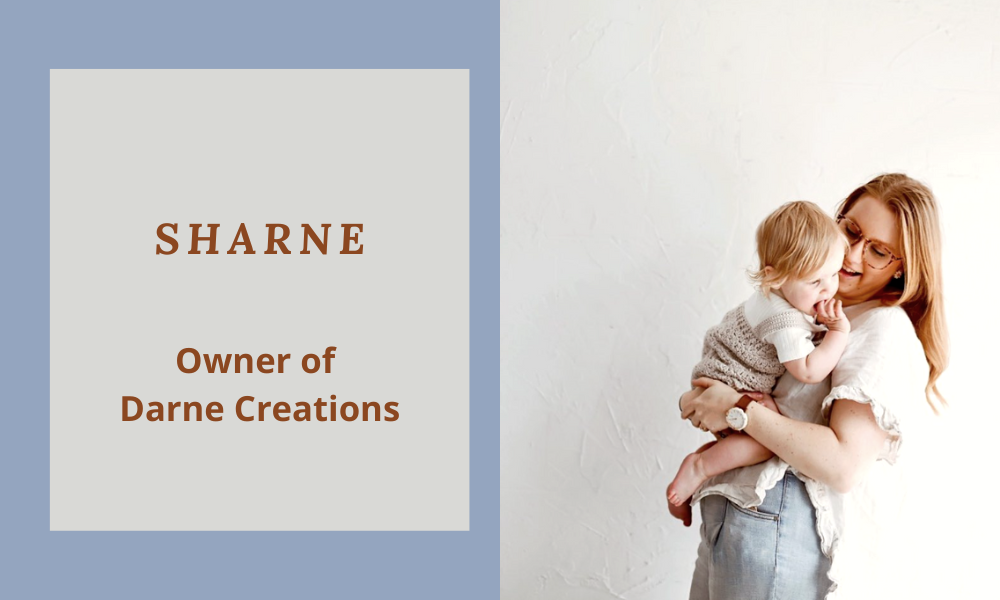Sharne owner of Darne Creations Baby Boutique and handmade items