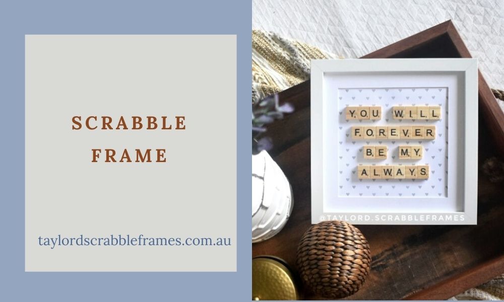 scrabble frame for valentines day 
