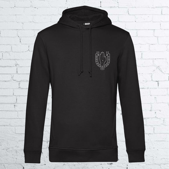 BHS LOGO UNISEX BLACK HOODIE – Bare Hands Society