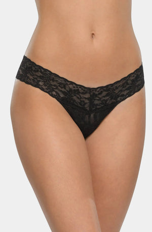 Signature Lace Low Rise Thong - HEMLINE French Quarter