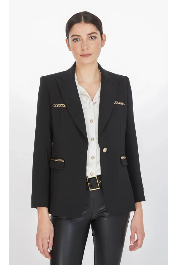 commando Women's Neoprene CEO Blazer, Black, XS at  Women's Clothing  store