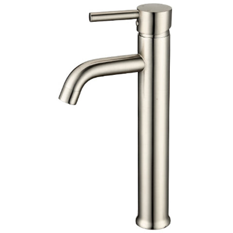 Single Hole Single Handle Vessel Bathroom Faucet Brushed Nickel Or Po Builderz Warehouse