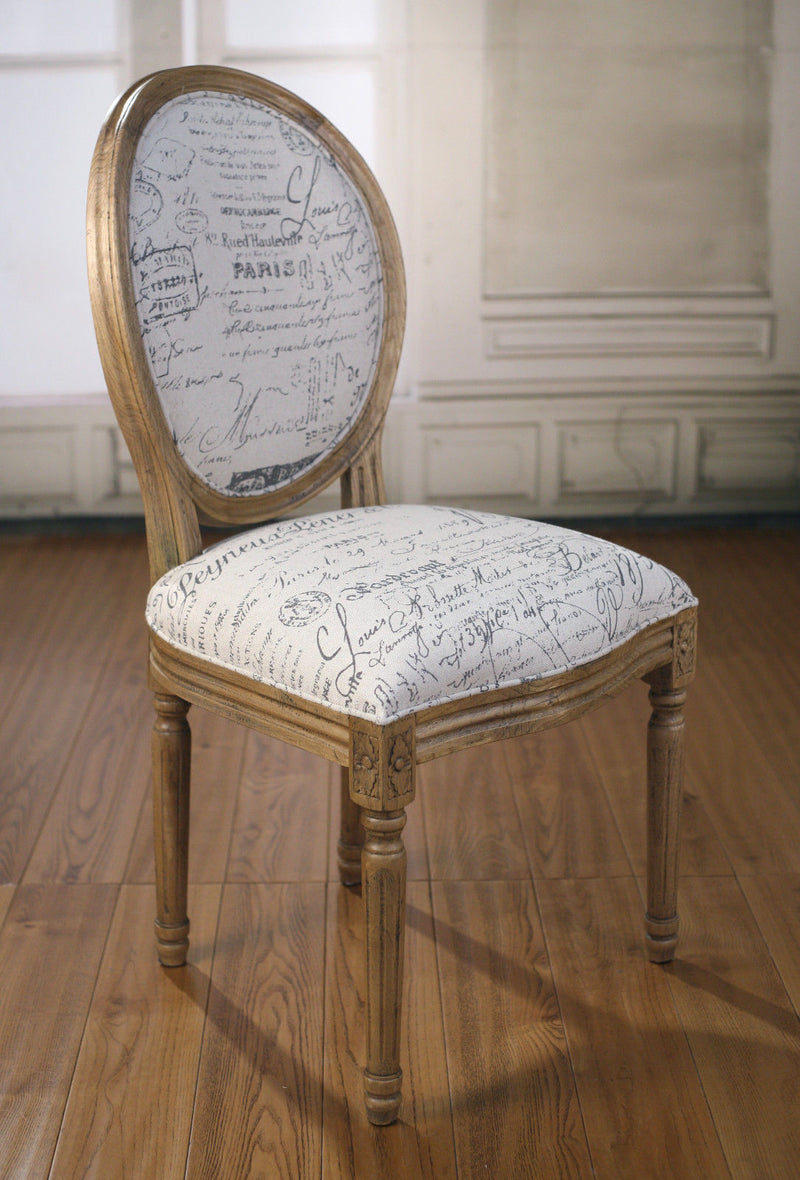 cream oak chairs