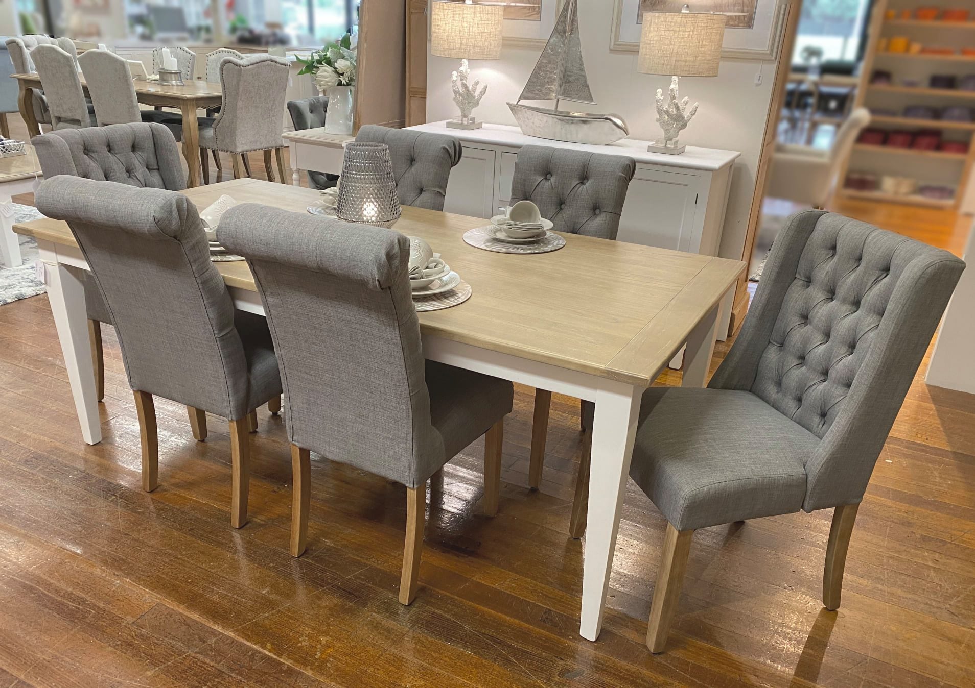 oak table chairs