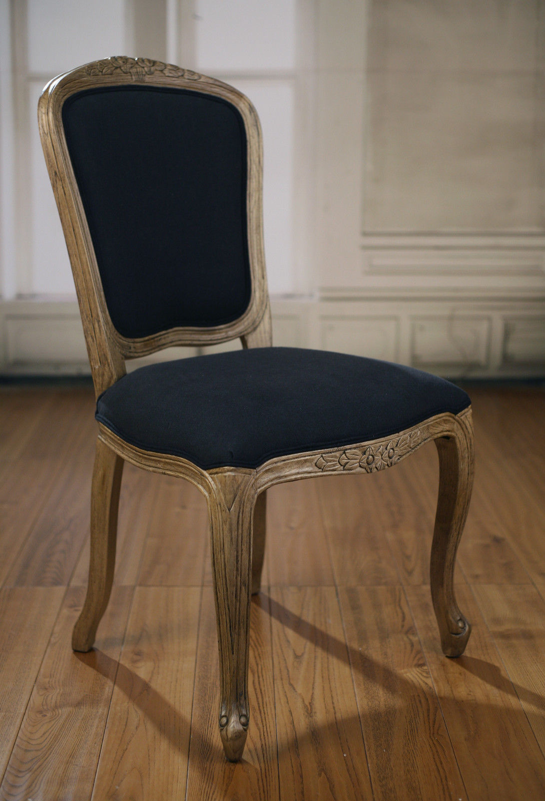 black provincial chair