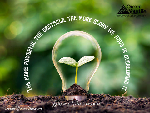 The more powerful the obstacle, the more glory we have in overcoming it. ~ Johanna Schopenhaufer