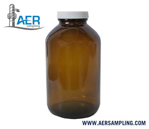PN-386 bottle amber glass wide mouth PTFE cover 1 liter a1
