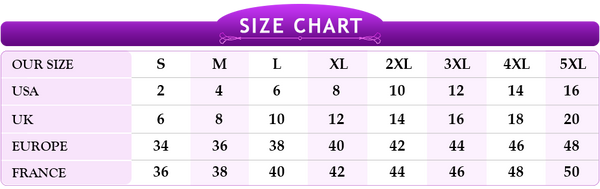 Size Chart - Women Pants