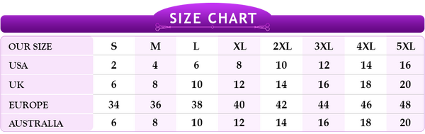 Size Chart - Women Shorts & Skirts