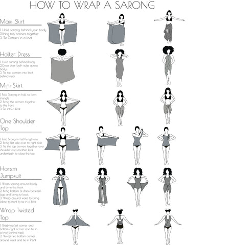 Sarongs: 7 Ways to Wear a Sarong