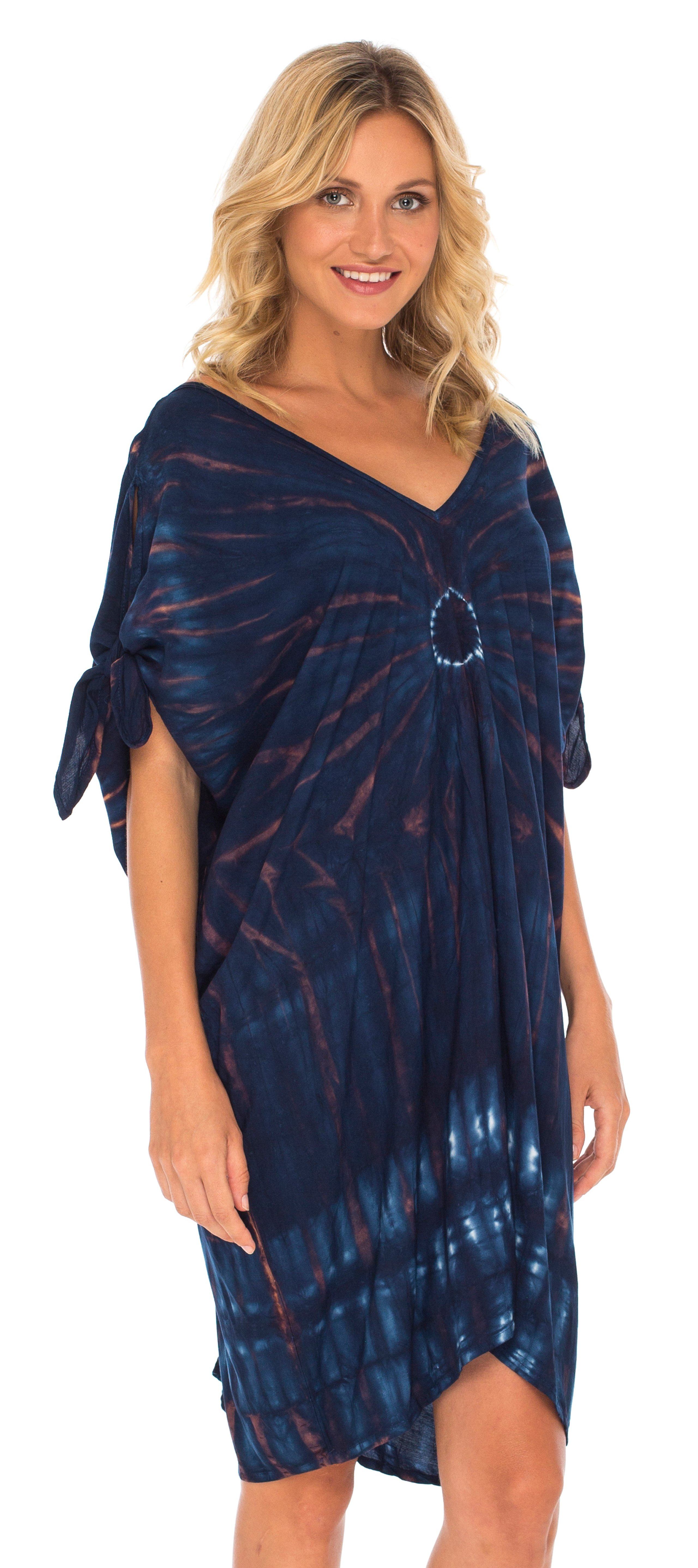 Short Tunic Tie Dye Kaftan Dress Online | Love Shushi | Love ShuShi