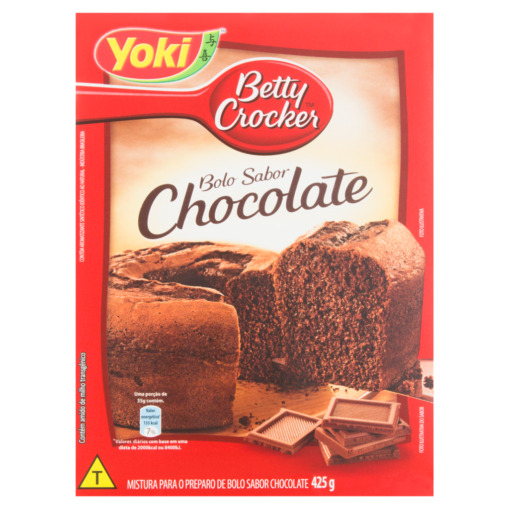 Mistura para Bolo Sabor Chocolate Betty Crocker YOKI 425g — Supermarket  Brazil
