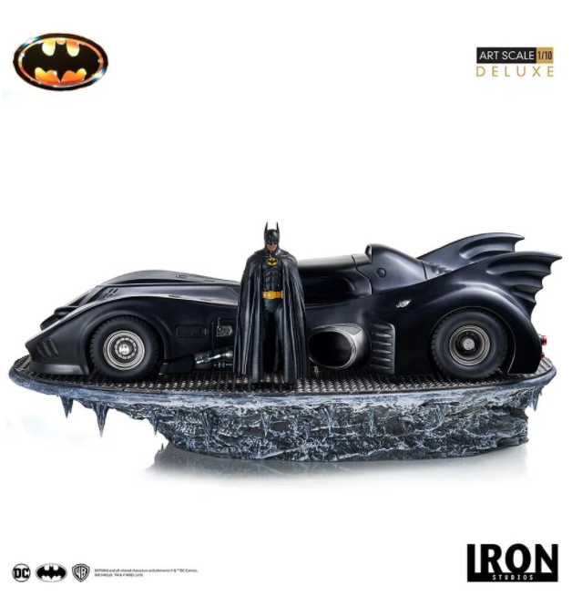Batman & Batmobile Deluxe Batman 89 Art Scale 1/10 Original Iron Studi —  Supermarket Brazil