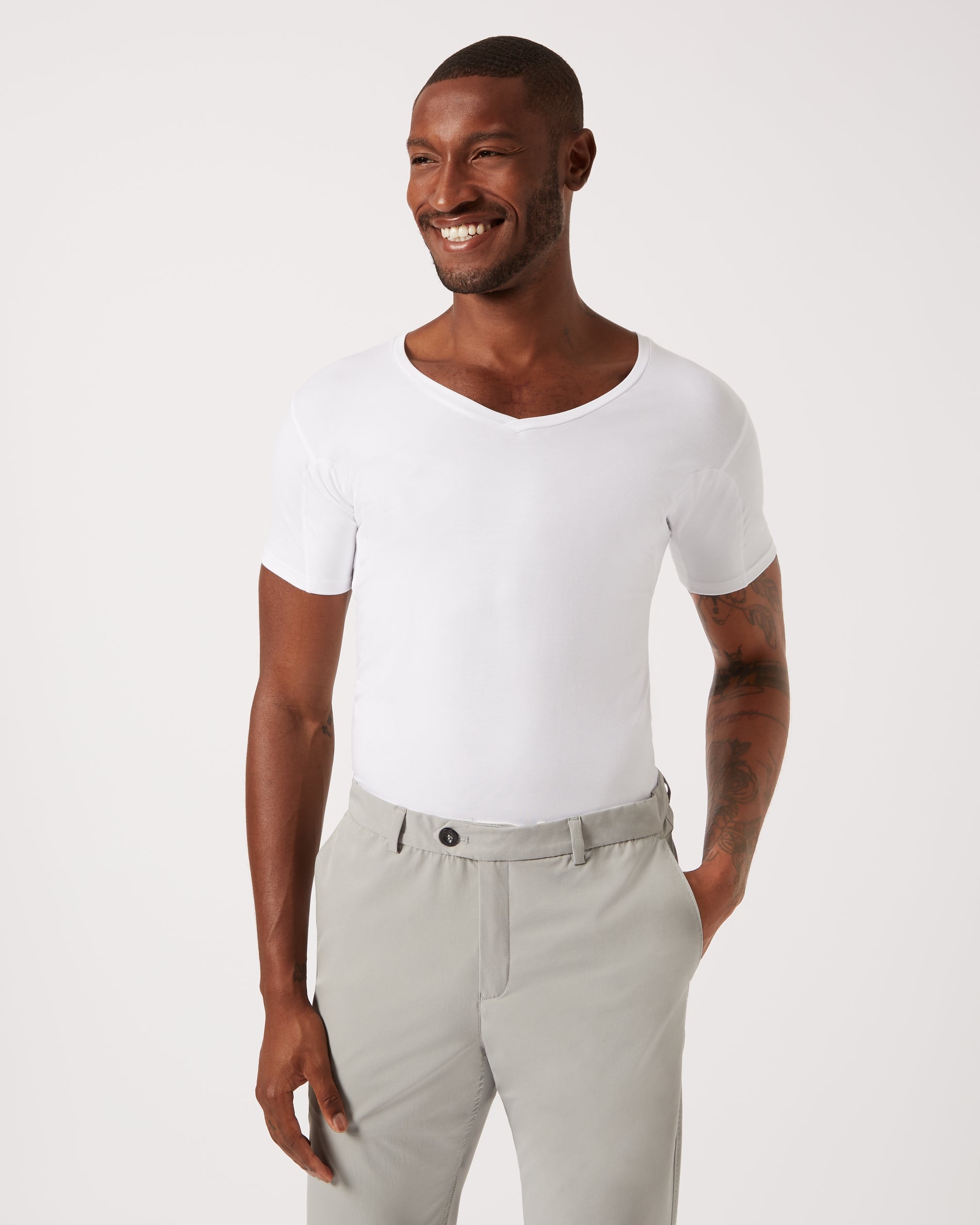 Image of Sweat proof undershirt white