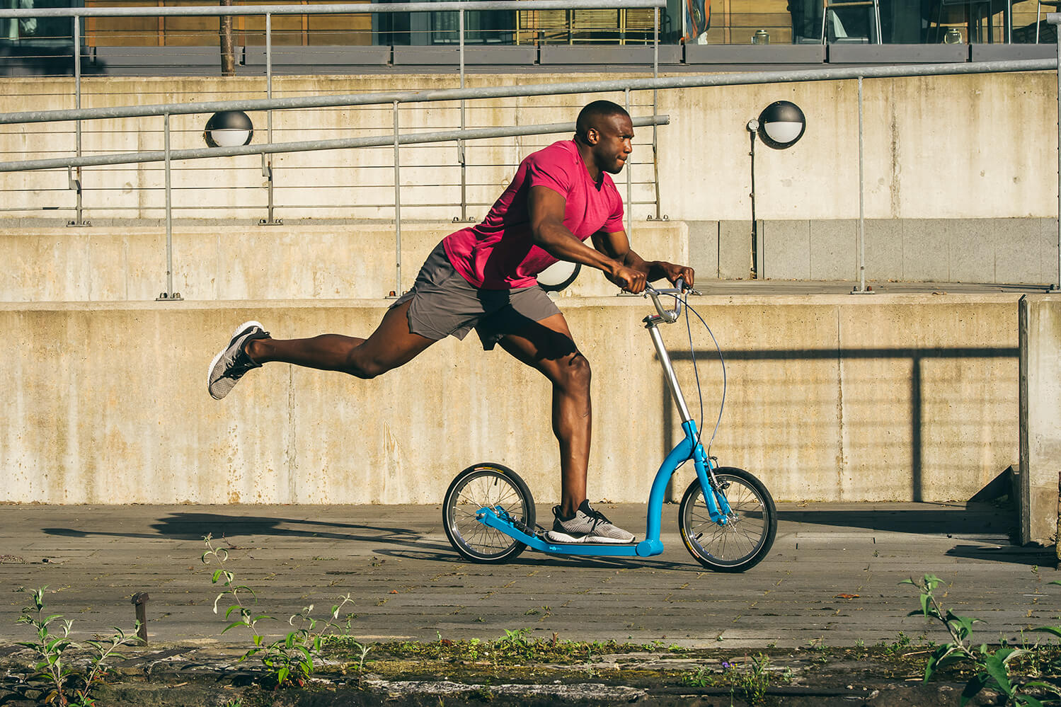 exercise scooter, fitness scooter, big wheel scooter