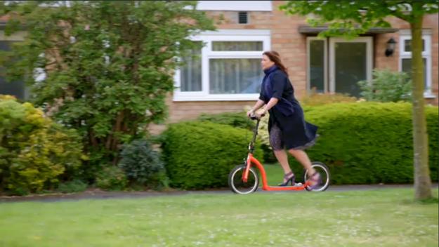 Kirstie Allsopp, adult scooter, scooter with big wheels, adult scooter uk