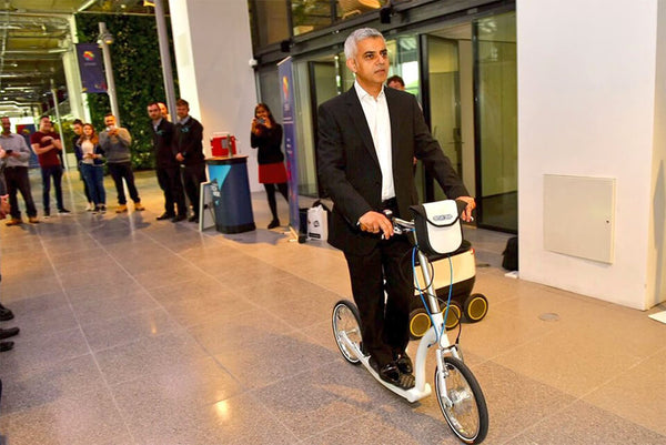 sadiq khan scooter, mayor of london, big wheel scooter for adults