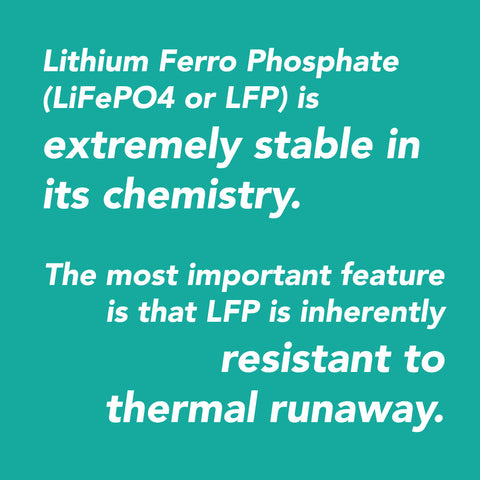 LFP battery inherently safe