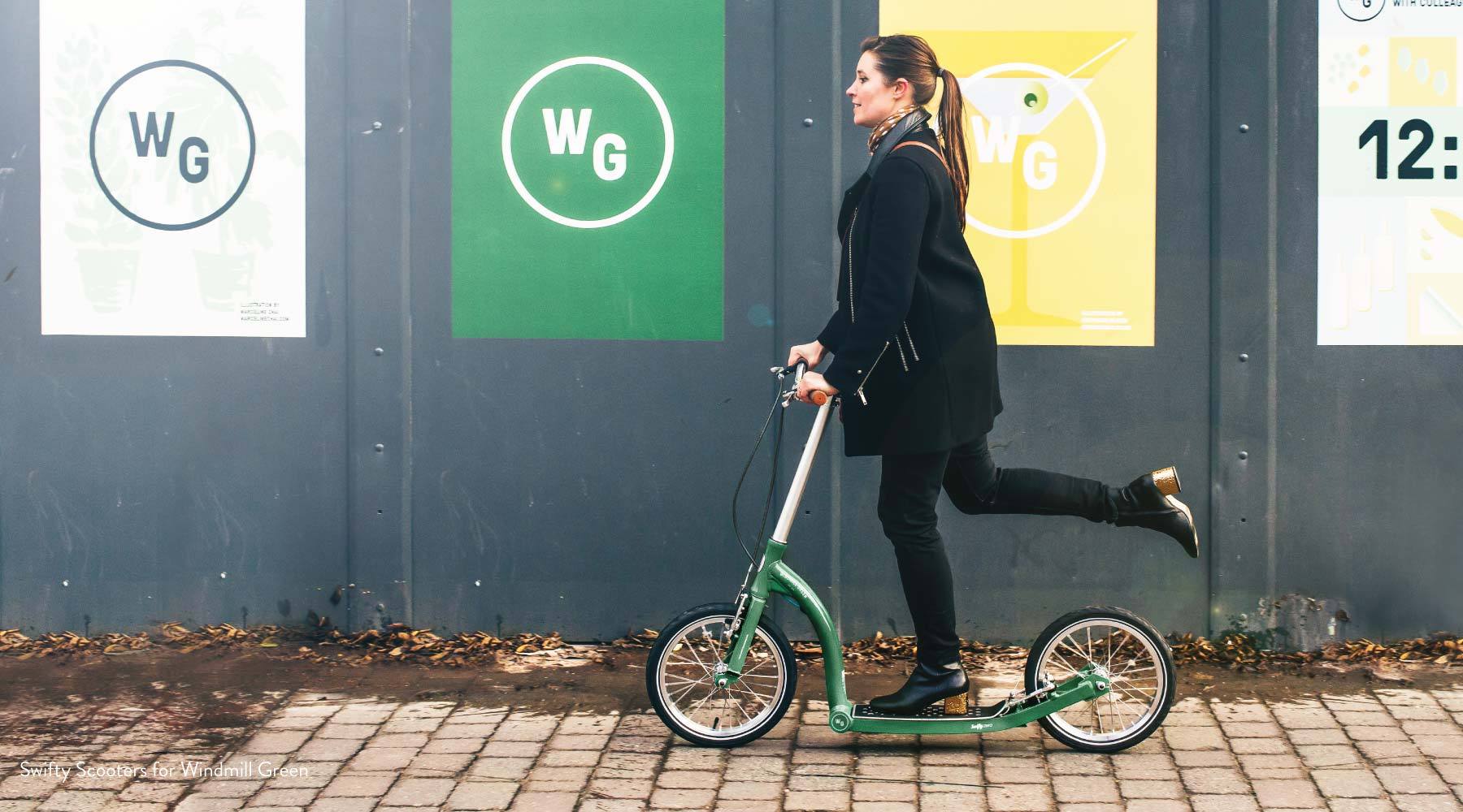 scooter fleet, micro mobility, adult scooter with big wheels, urban mobility fleet for businesses