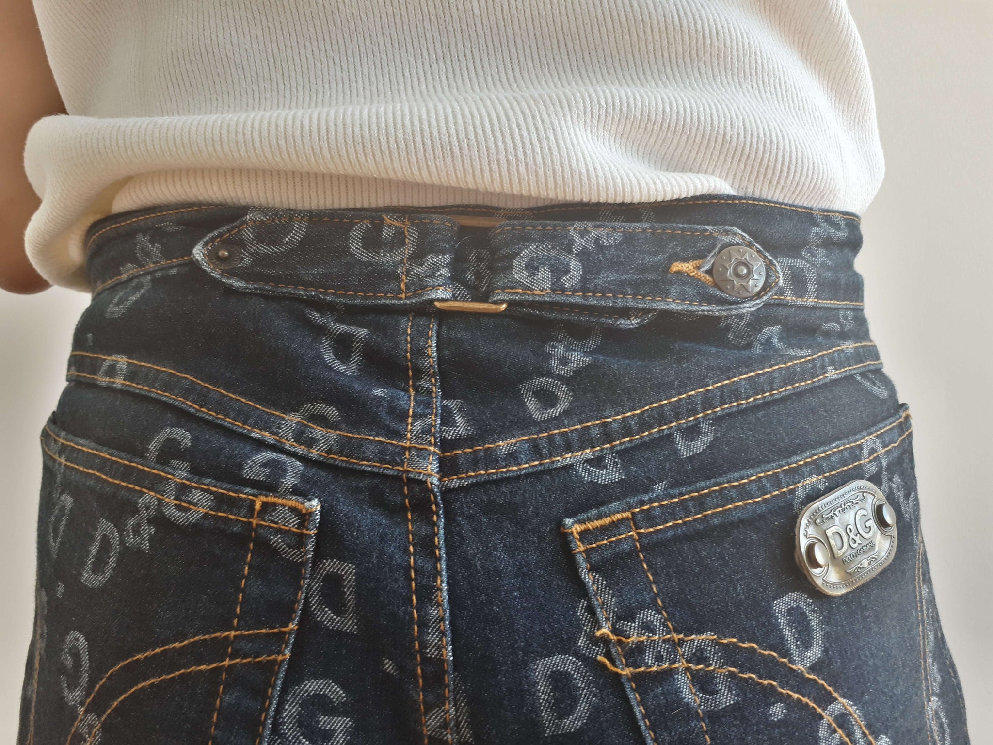 d&g monogram jeans