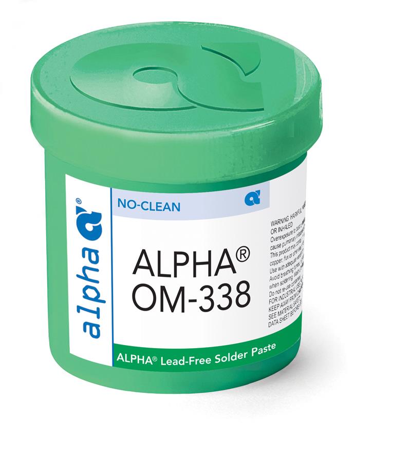 Alpha 148025, OM338 SAC305无铅免清洗锡膏- 500克罐子