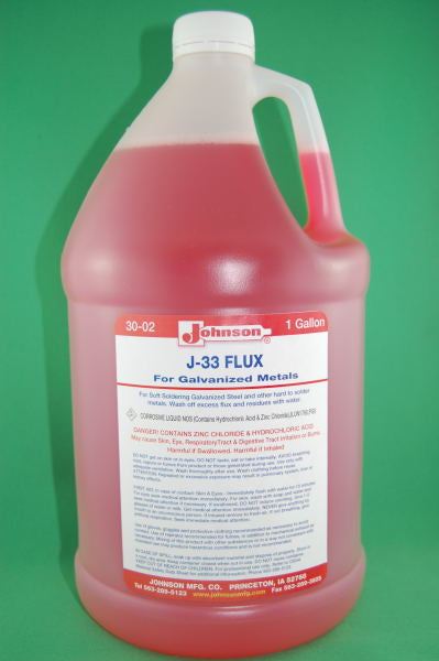 约翰逊J-33镀锌钢焊剂-加仑