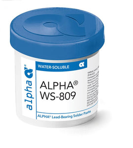 Alpha 150246, WS809水溶性助焊剂膏- BGA返工“粘性”助焊剂，100克罐装