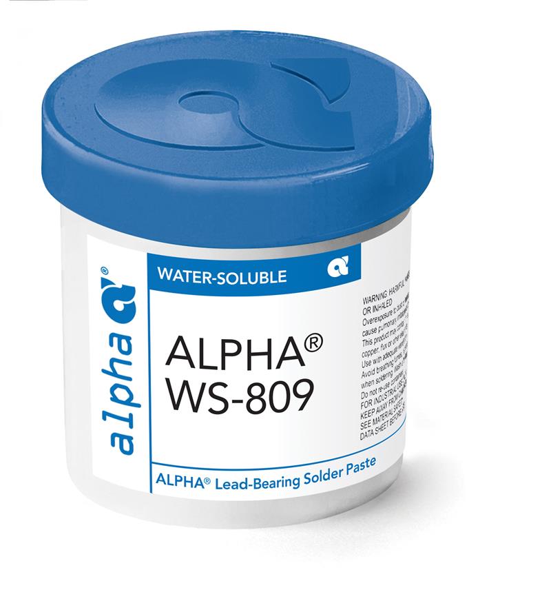 阿尔法150246年WS809水溶性助焊剂粘贴,BGA返工