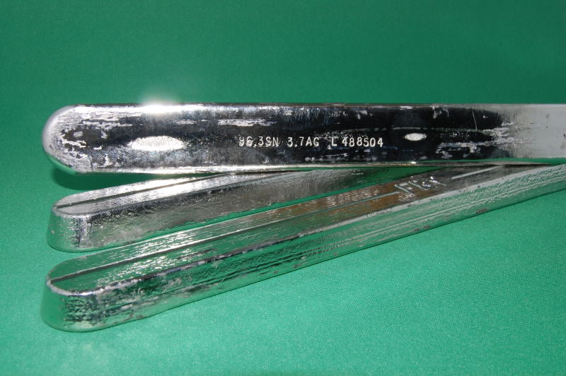 Sn96无铅焊锡棒，J-STD, 96.3Sn/3.7Ag, 1 LB Bar