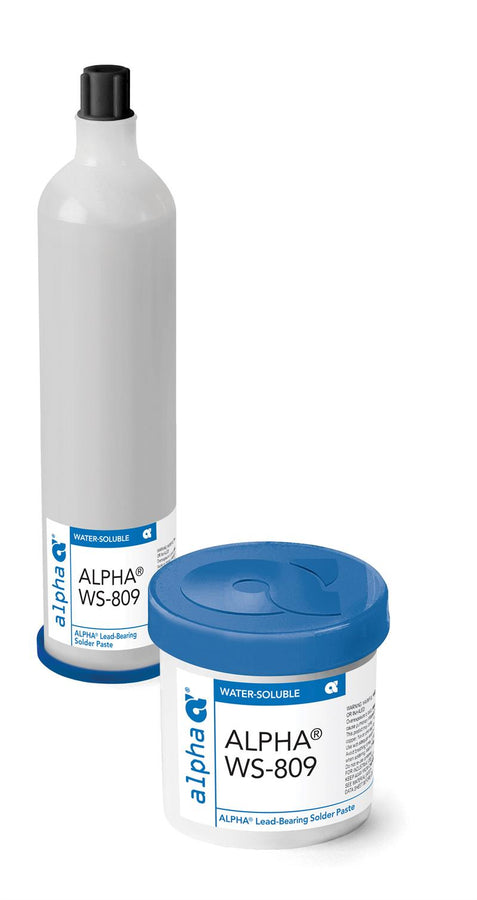 Alpha 148985, WS809 Sn63水溶性锡膏- 4型粉末，700克墨盒