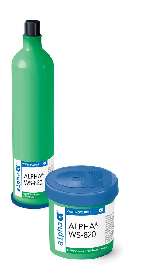 Alpha 153514, WS820 SAC305无铅水溶性锡膏，4型粉末，600克药盒