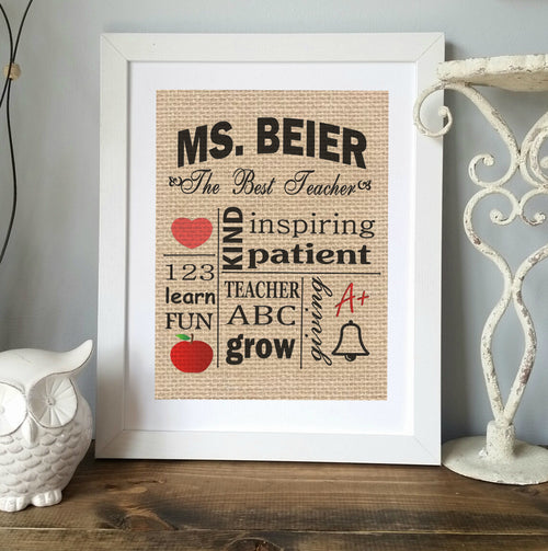 Personalized Teacher Gift