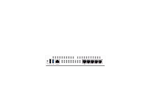 FORTINET FortiGate FG-40F Network Security/Firewall Appliance - 5 Port - 10/100/1000Base-T - Gigabit Ethernet - 5 x RJ-45 - Wall Mountable - TAA Compliant, 1YR UTM Protection (FG-40F-BDL-950-12)