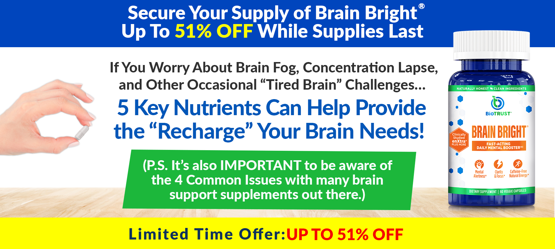 Brain Bright - 51% Off - Free U.S. Shipping