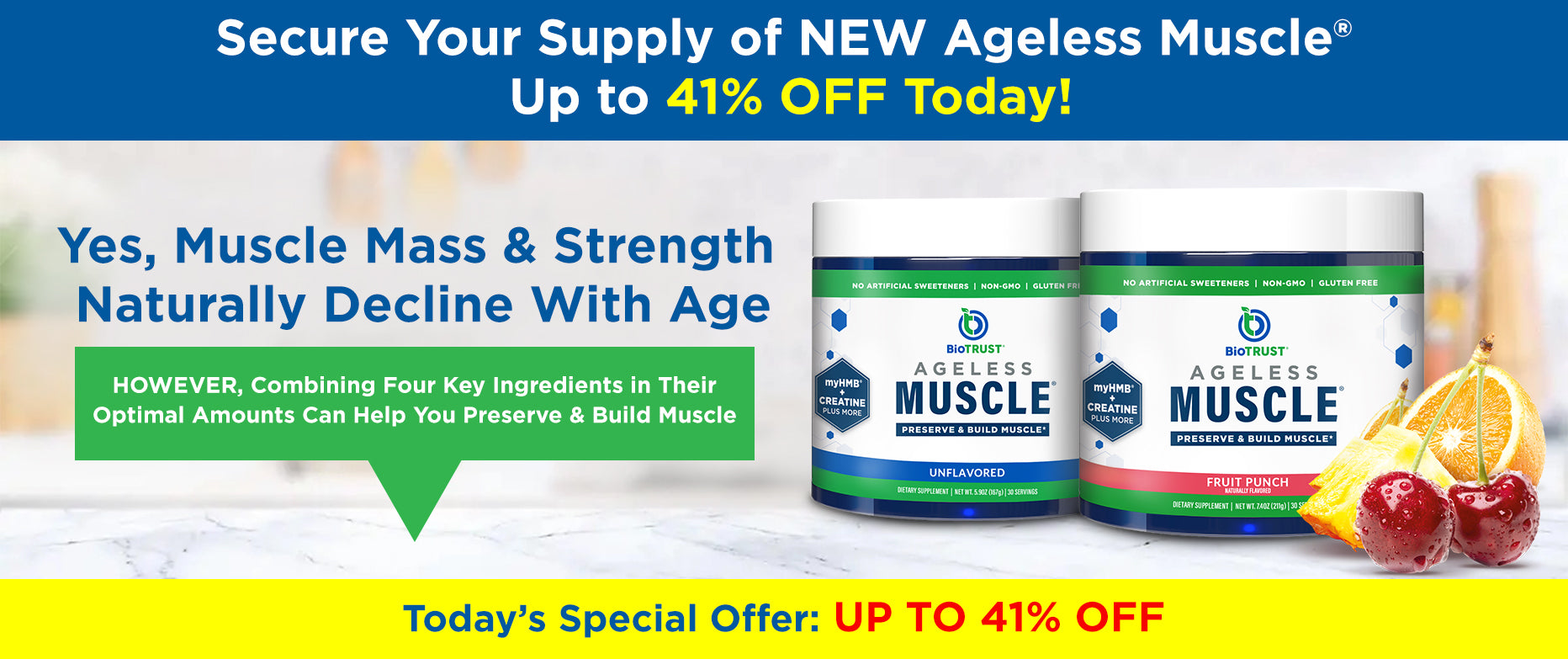 Secure Your Supply of Ageless Muscle