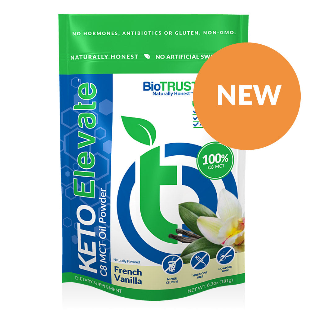 Keto Elevate C8 MCT Oil Powder | BioTRUST - French Vanilla