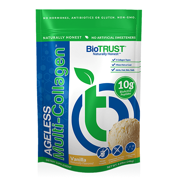 Ageless Multi-Collagen Protein Powder | BioTRUST - Vanilla