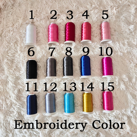 choose your embroidery color 