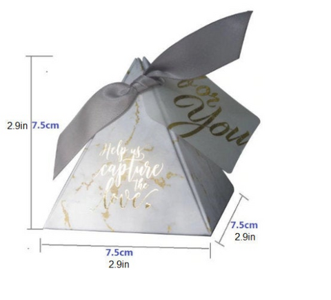 pyramid gift box 7.5cm x 7.5cm x7.5cm