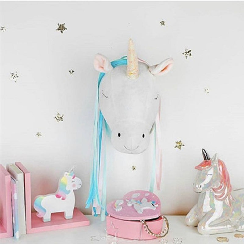 stuffed unicorn head