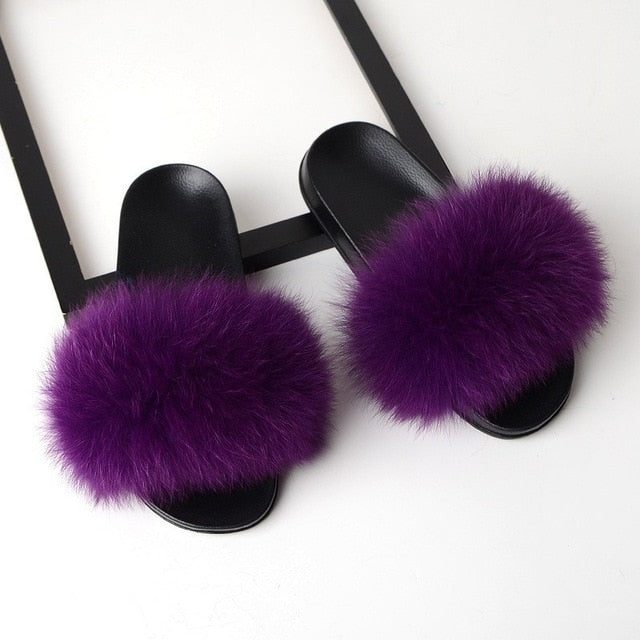 purple furry slides